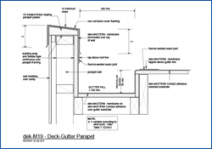 Deck Gutter Parapet
